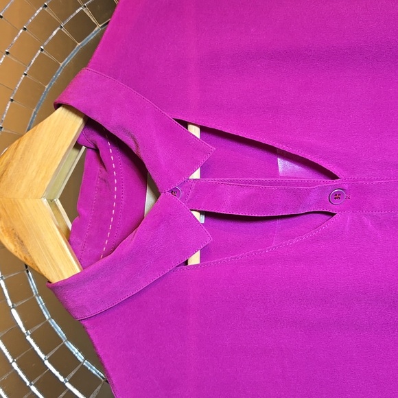 Anthropologies Maeve Mairead Silk Button Front Blouse Lagen New Without Tag - Picture 5 of 9